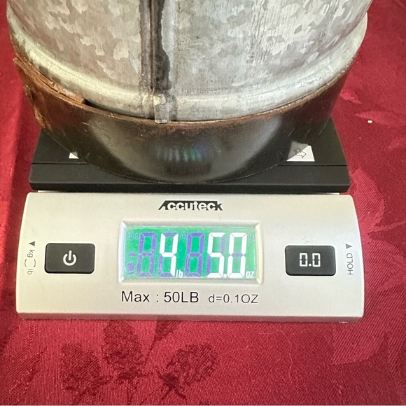 Farmhouse Rustic Metal Galvanized Decorative Milk Can - Picture 15 of 15